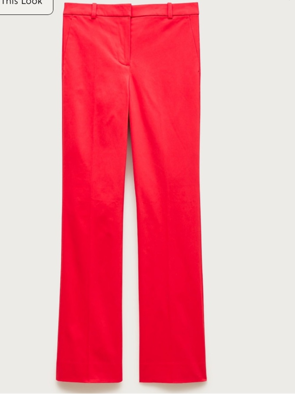 J. Crew Coral-Red Boot-Cut Pants